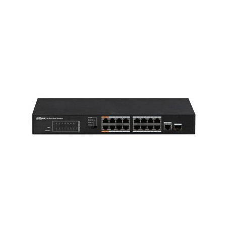 PoE switch 100Mbps 16portu+1G uplink