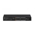 PoE switch 100Mbps 16portu+1G uplink