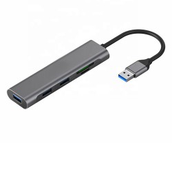 Adapter USB 3.0 - 3 x USB 3.0, SD, TF