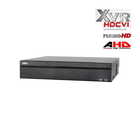 Pentabrid įrašymo įrenginys HDCVI/AHD/TVI/CVBS/IP 16kam. + 8IP, 2MP 15fps (non-realtime)