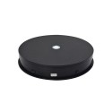 LED Rotating Turn-Table Display Stand, Round 30cm, Black