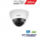 IP kam. AI 5M 2K Kupol. STARLIGHT IPC-HDBW5541E-ZE su LXIR iki 40m, 5MP(2592x1944) 1~20fps, 2.7mm–13