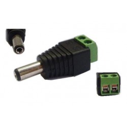 Power male connector 5.5x2.1, 10pcs