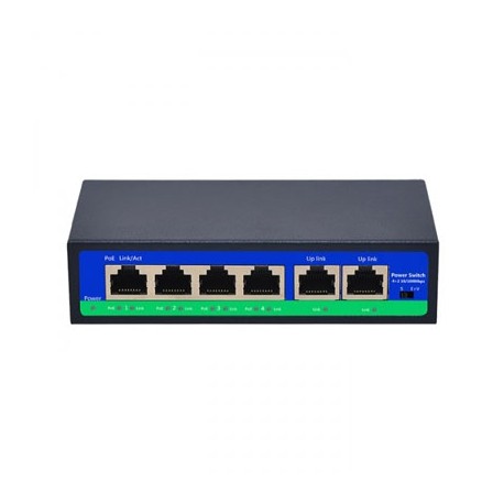 PoE switch 4ch 100Mbps +2G uplink