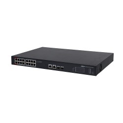 PoE switch 1000Mbps 16+2G uplink