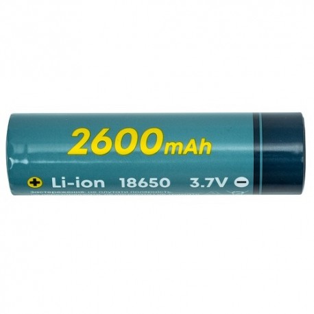 Battery 18650, 3.7V, 1C, 2600mAh