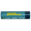 Battery 18650, 3.7V, 1C, 2600mAh