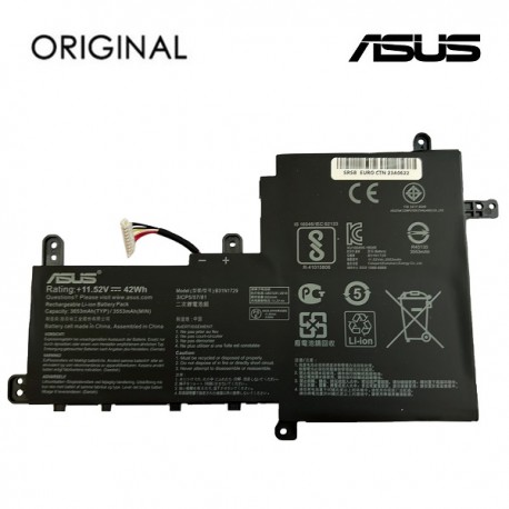 Notebook Battery ASUS B31N1729, 3653mAh, Original