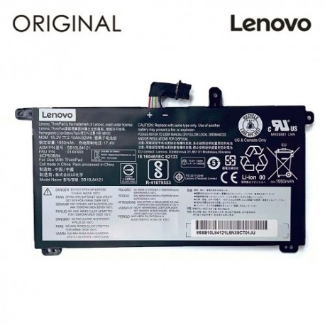 Nešiojamo kompiuterio baterija LENOVO 01AV493, 2100mAh, Original