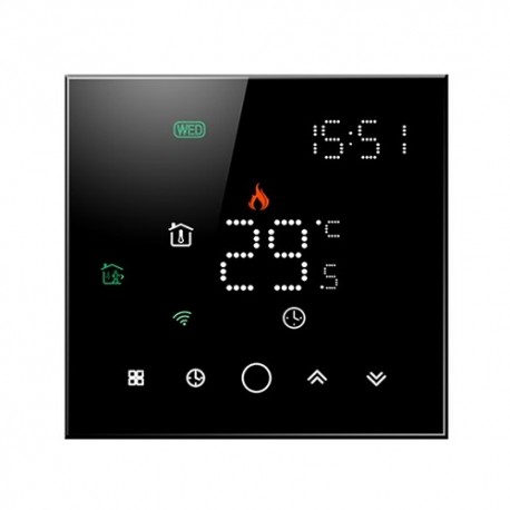 TUYA Programmable Thermostat WiFi, black