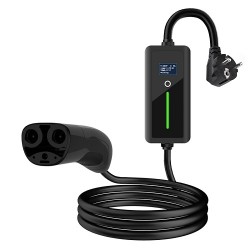 EV Charger for TESLA NACS - Schuko (220V), 6-16A, 3.5kW, 1-phase, 5m