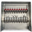 Heating Manifold 10 Loops with Thermal Actuators NC AC230V and Flow Meters