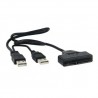 USB 2.0 Type-A - SATA 7+15Pin adapteris